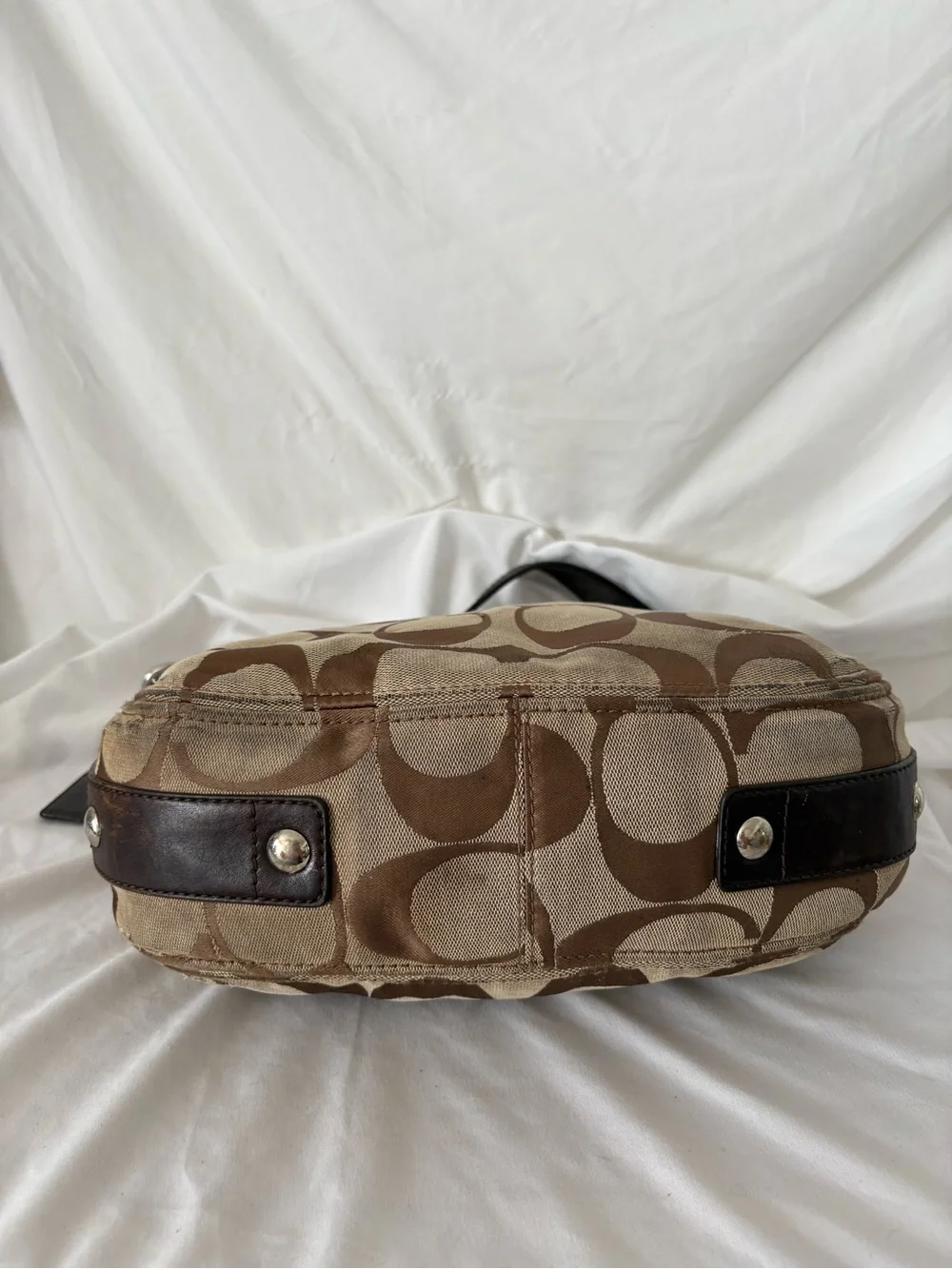 Y2K Coach Zoe hobo handbag signature C shoulder bag purse authentic